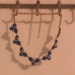 J Crew Royal Blue Statement Necklace